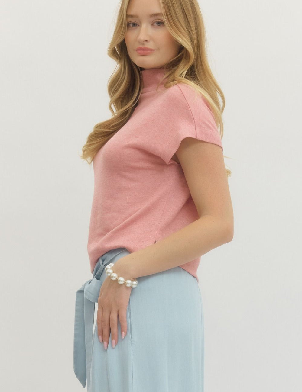 Easy On Me Top - Pink