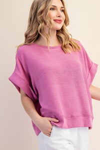 Elevated Comfort Top Pink