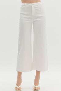 Pretty In Pearls Pants White