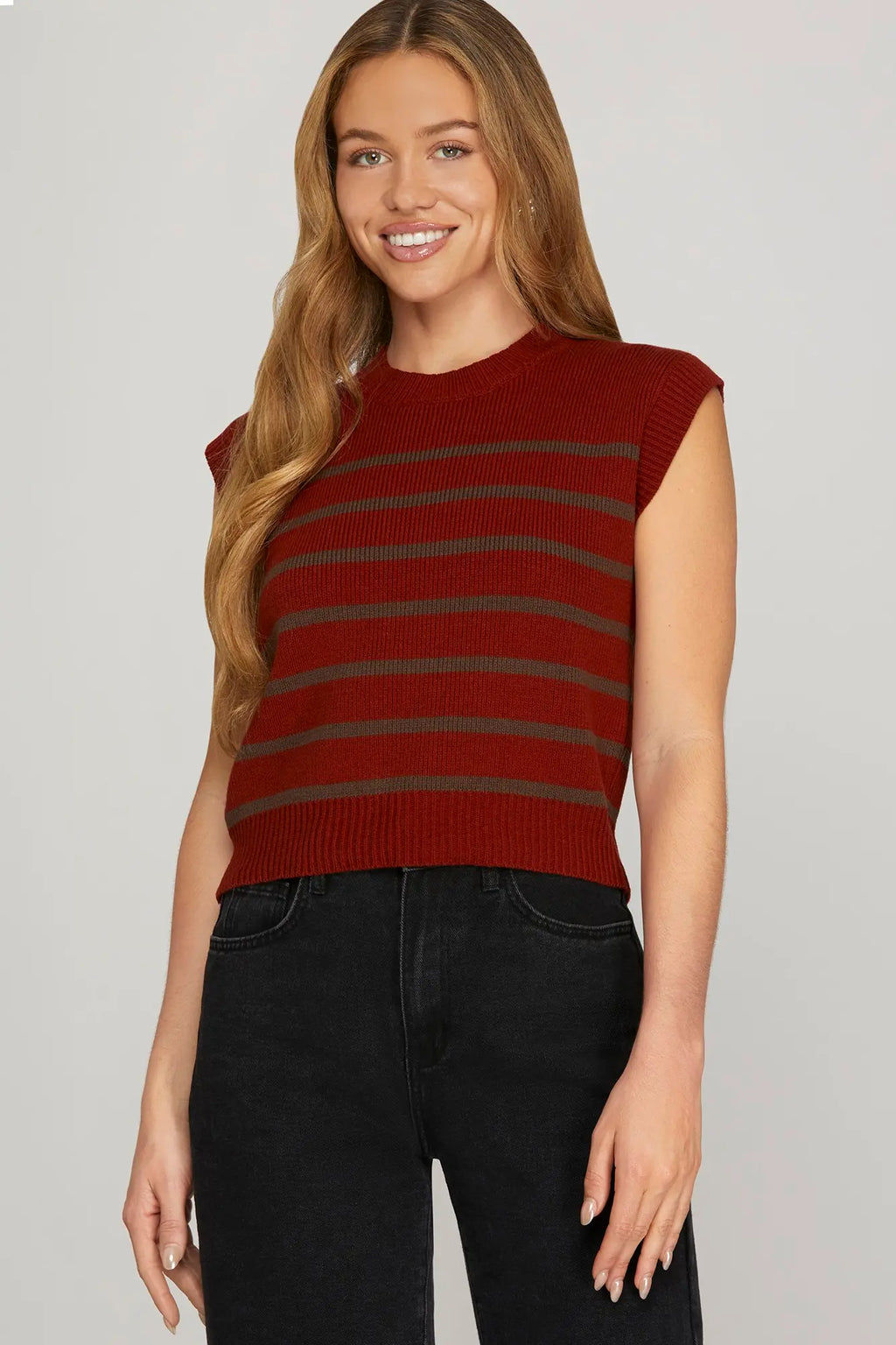Meet You There Top Burgundy