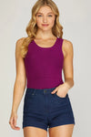 Thriving Sweater Bodysuit Magenta
