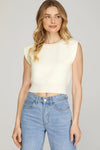 Simply Adored Sweater Top Cream