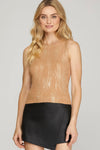 Shimmering With Pride Top Gold