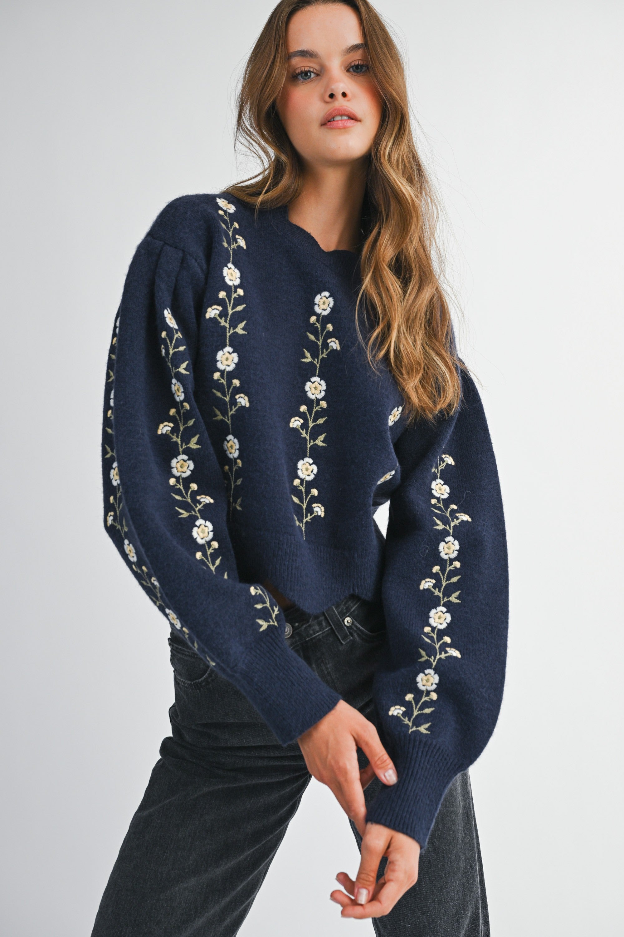 Snowdrop Sweater Navy