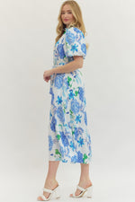 Spring In Santorini Midi Dress