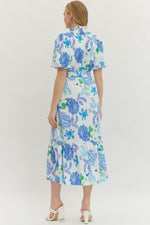 Spring In Santorini Midi Dress