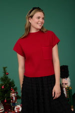 Warm Thoughts Sweater Top Red
