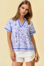 Wildflower Weekend Top Blue