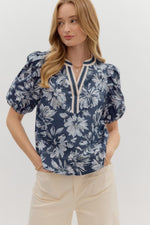 You Belong With Me Top Navy